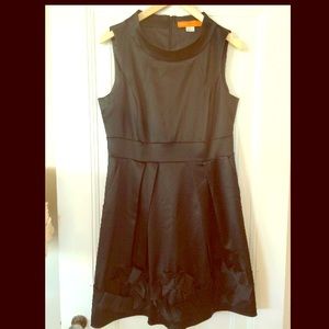 Cynthia steffe black shiny cocktail dress